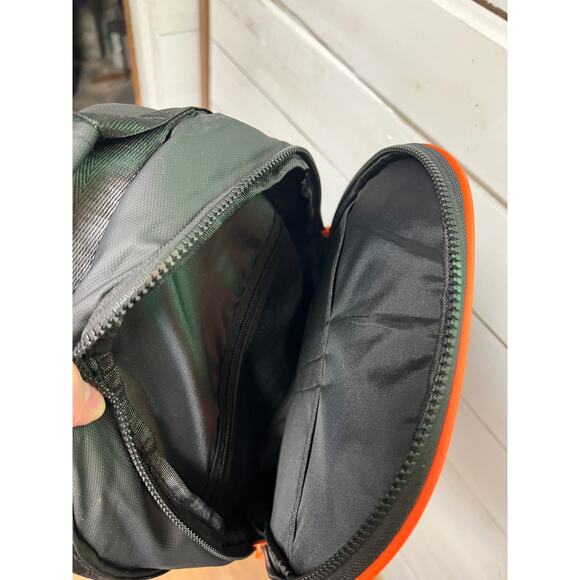 Black and Orange Atley James two compartment backpack - Picture 5 of 5